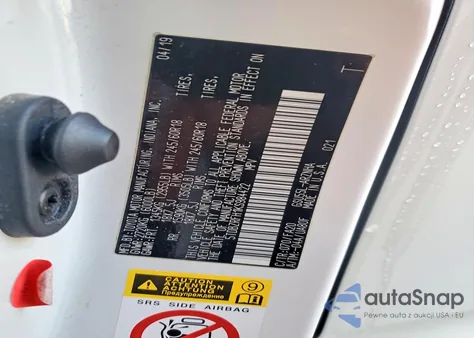 2019 Toyota Highlander Le из США, поврежденный, VIN 5TDBZRFH1KS984422